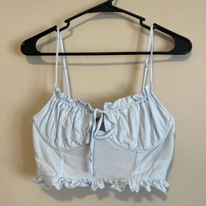 Pacsun Blue Crop Top